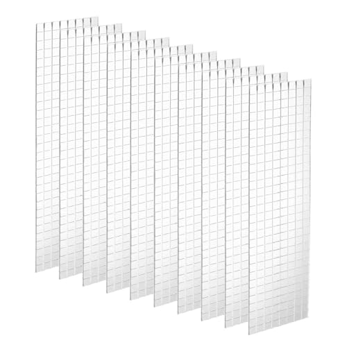 10 Sheet 4800 Pieces Self Adhesive Mirror Mosaic Tiles 5x5mm Small Square Mirror Tiles Sticker Disco Ball Stickers Mini Glass Tiles for DIY Craft Party Home Decoration (4800 Count)