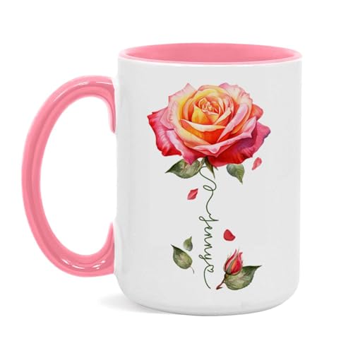 Novelty Rose Accent Cup For Girl
