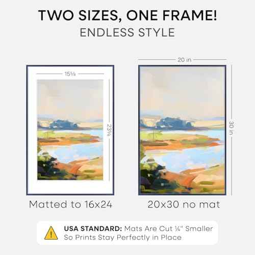 20x30 Blue Picture Frame
