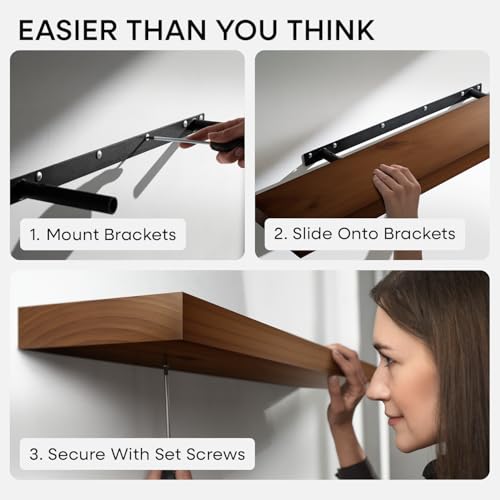 18 Inch Floating Shelves (3 Count)