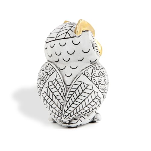 Black and White Owl Statue