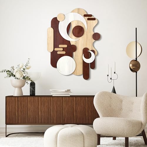 Sands Serenade I & II Hand Made & Hand Finished Dimensional Solid Wood Abstracts