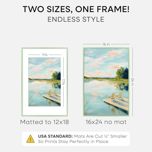 16x24 Green Picture Frame