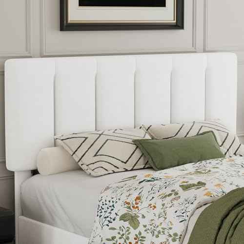Full Size Bed Frame with Upholstered Headboard