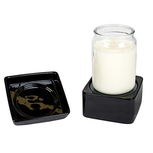 Black Candle Warmer Black Stoneware Electric 2