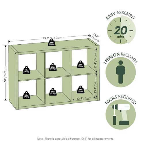 CUBICLE 6 Cube Book Shelf