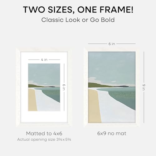 6x9 White Oak Picture Frame
