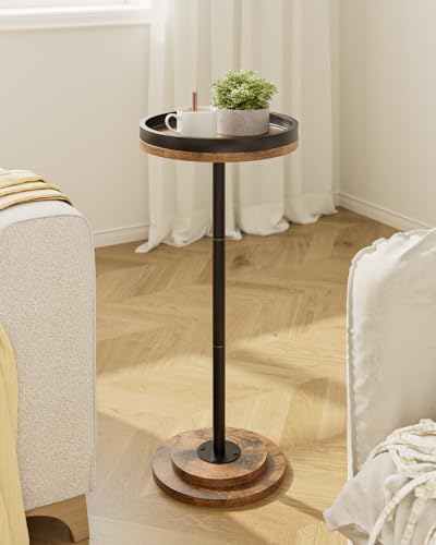 Drink Table Round Side Table for Small Spaces