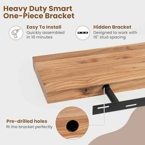 Floating Shelves for Wall Decor (2 Count)