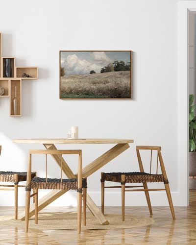 Framed Canvas Wall Art Vintage Decor