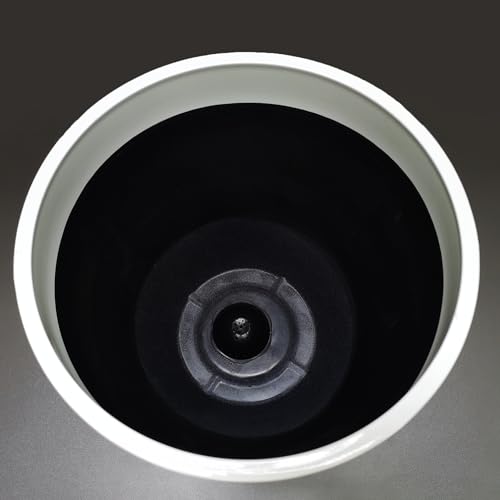 9.8" Diameter 11" Tall White Plant Pots