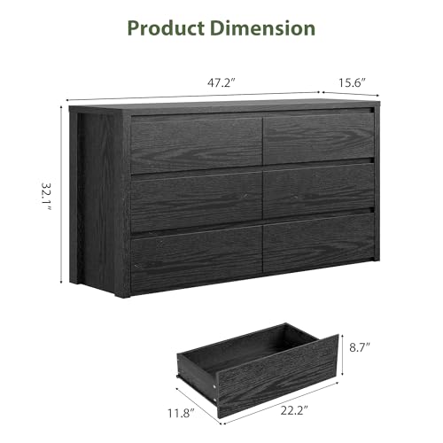 6 Drawer Dresser for Bedroom