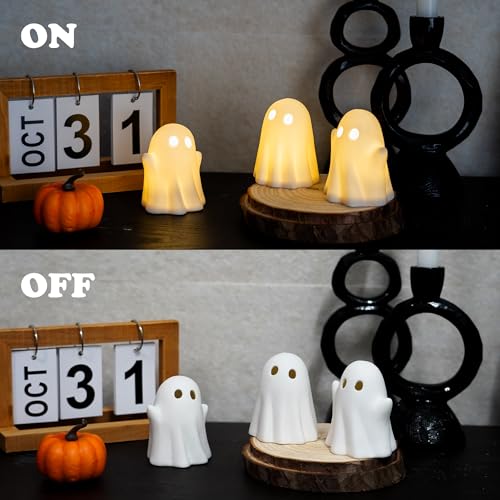 3 Pack Cute Ghost Light Up Halloween Decor (3 Count)