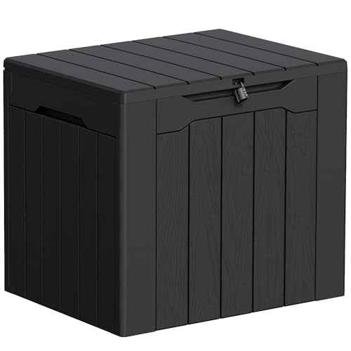 33 Gallon Resin Deck Box All Weather Outdoor Storage Boxes
