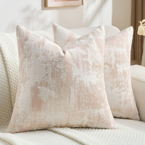 Pack of 2 Faux Cashmere Throw Pillow Covers 24x24 Inch