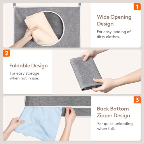 1 Pack Over Door Laundry Hamper