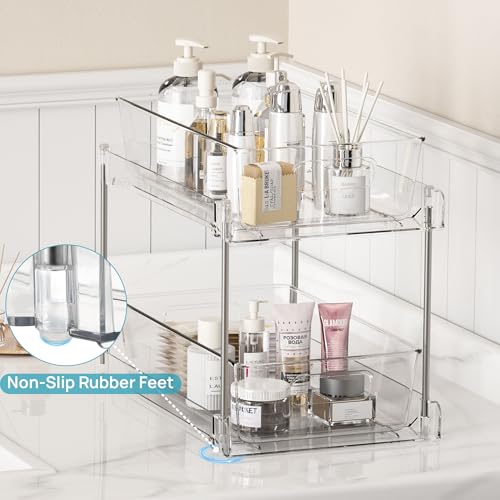 8 Pack Pull Out Bathroom Under Sink Organizer (8 Count)