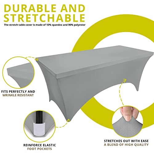 Spandex Table Cloth 2 Pack [4FT (2 Count)
