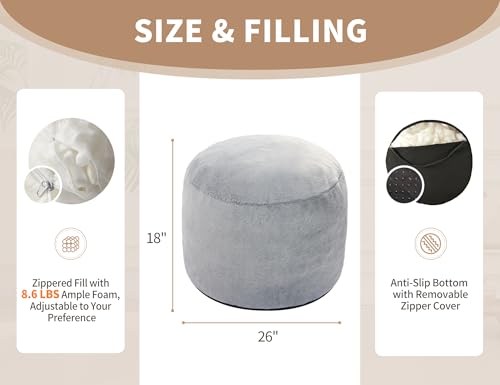 Round Pouf Ottoman