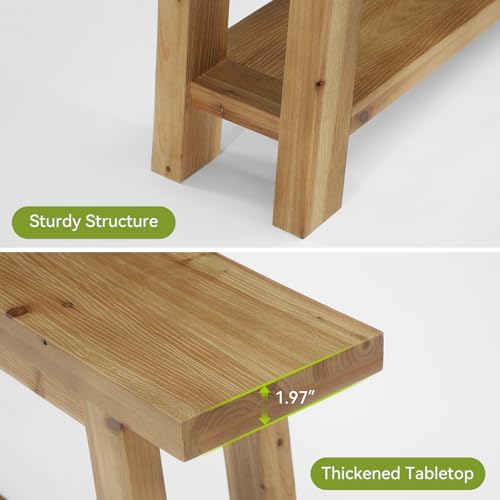 70.9" Solid Wood Console Table for Entryway