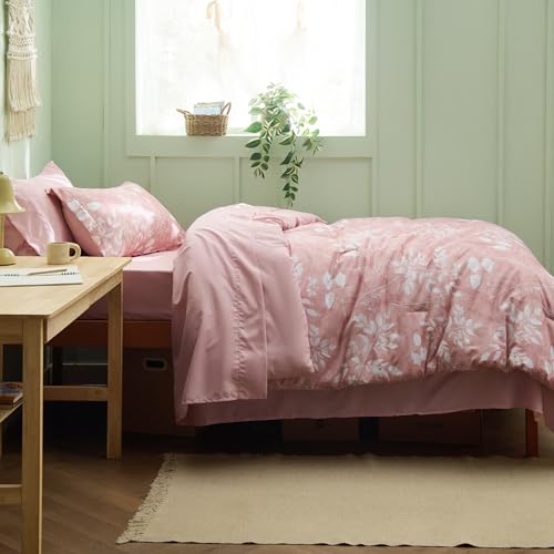Floral Pink Comforter Set