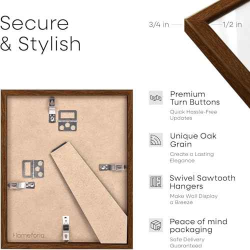 5x10 Brown Oak License Frame (3 Count)