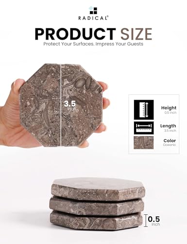 Marble Coasters Set of 6