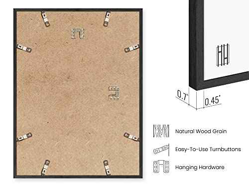 8x10 Black Oak Frame Set of 3 (3 Count)