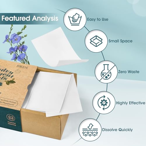 Laundry Detergent Sheets Fresh Linen Scent 160 Sheets (160 Count)
