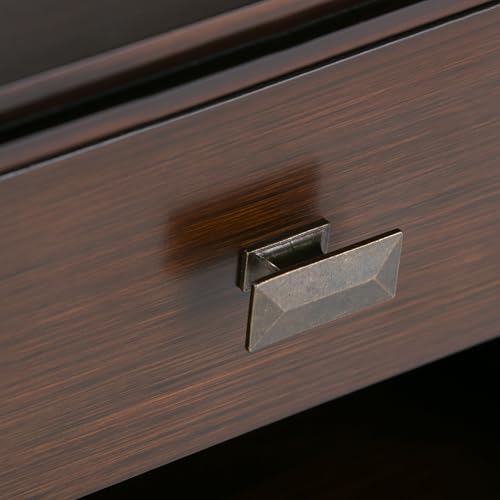 Artisan 24" Wide Solid Wood Bedside Table in Autumn Brown