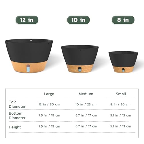 2 Pack 8 Inch Hanging Planters for Indoor Plants (72 Count)