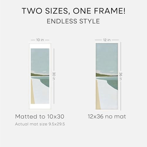 12x36 White Oak Picture Frame