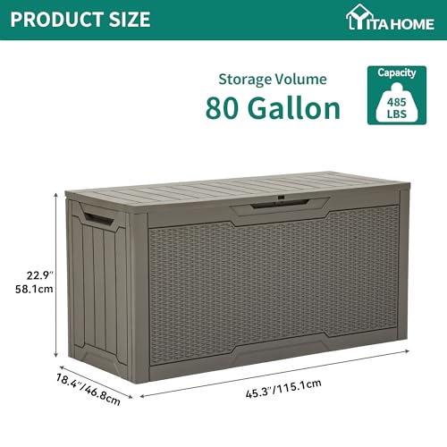 80 Gallon Resin Deck Box