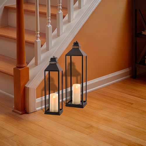 Large Lanterns Decorative Outdoor Indoor (2 Count)
