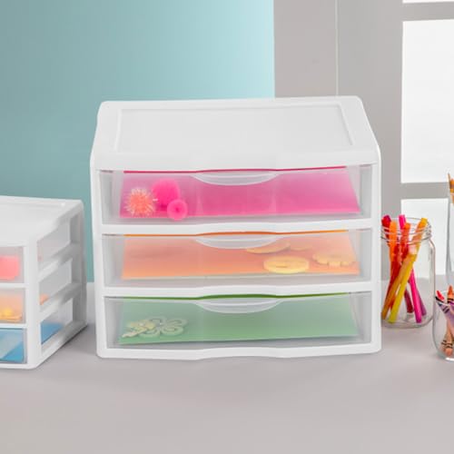 Wide 3 Drawer Storage Unit for Bedroom and Dresser (9 Count)