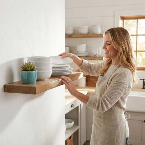 60 inch Wooden Floating Shelves for Wall