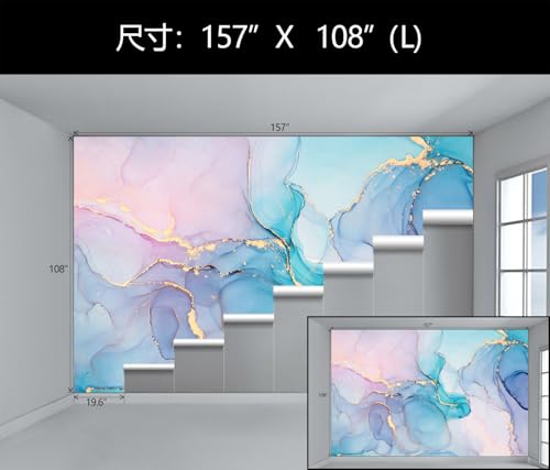 Marble Abstract Peel and Stick Wallpaper Mural for Girl Room Bedroom