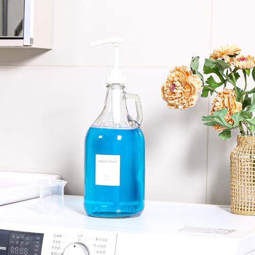 Glass Laundry Detergent Dispenser with Pump