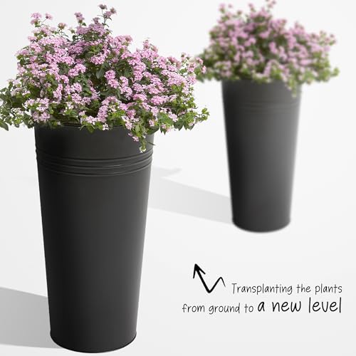 22''H 2 Pack Planter with Water Level Indicator (2 Count)