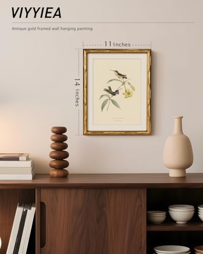 Gold Bamboo Framed Wall Art