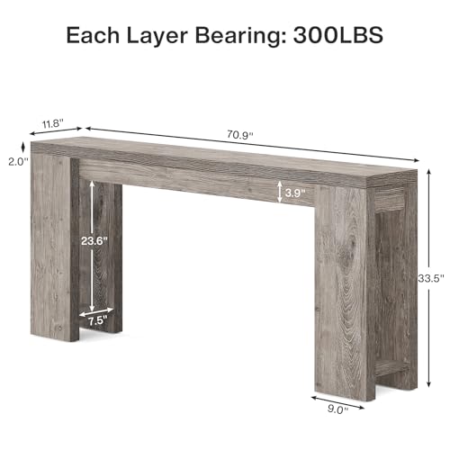 70.9 Inch Extra Long Console Table