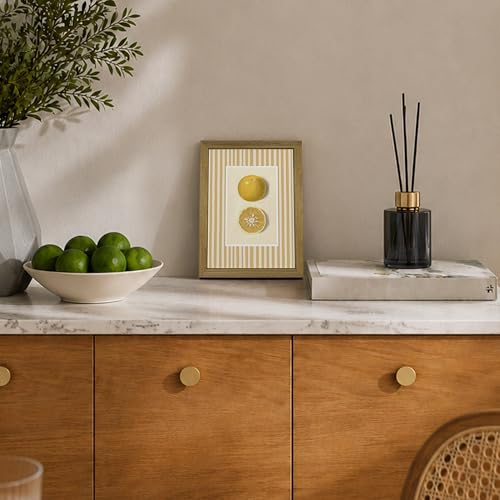 Yellow Lemon Canvas Wall Art Framed