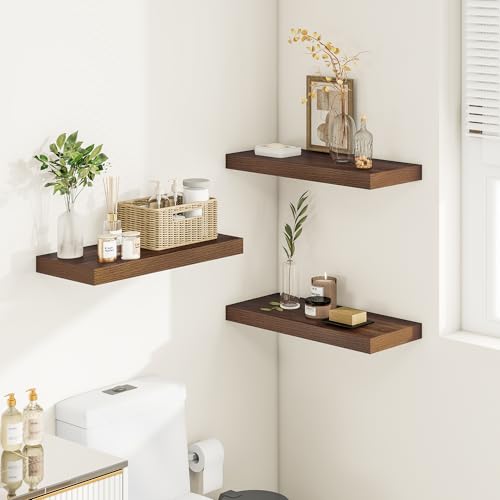 12" Deep Floating Shelves 24x12” Set of 2 (2 Count)