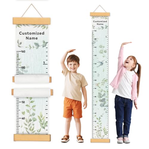 Personalized Name Growth Chart Wall Decor for Kids