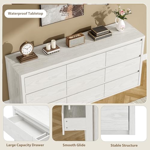 9 Drawer Dresser for Bedroom