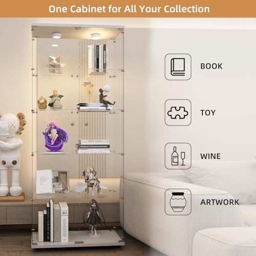 Glass Display Cabinet with LED