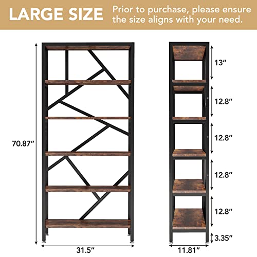 71" Industrial Bookshelf