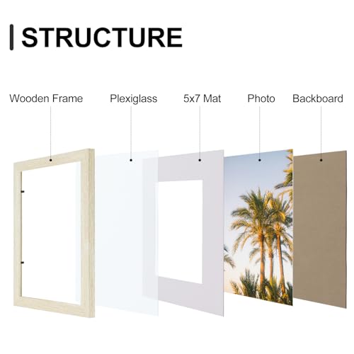 8x10 Picture Frames Set of 9 for Wall Mount or Tabletop (9 Count)