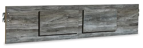 Smoky Gray Full Panel Bed with 6 Storage Drawers