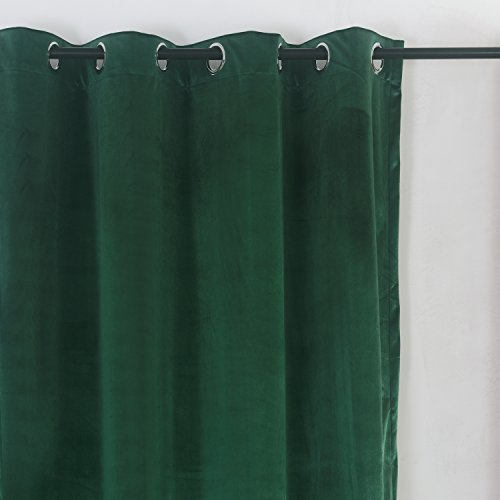 Super Soft Signature Velvet Curtains Set of 2 Dark
